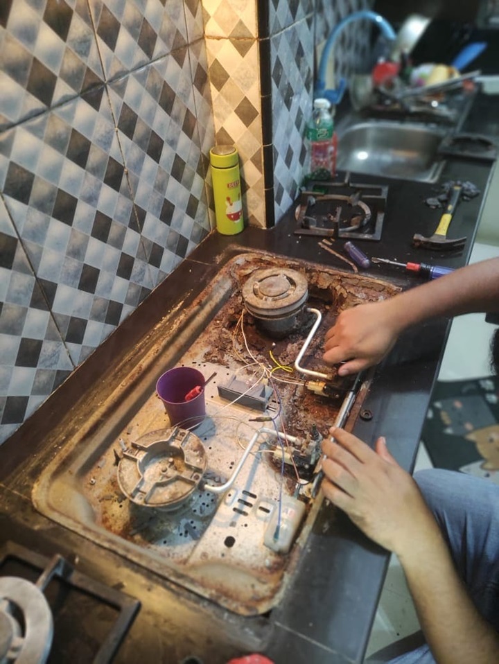 Teknisi service kompor gas tanam di Medan